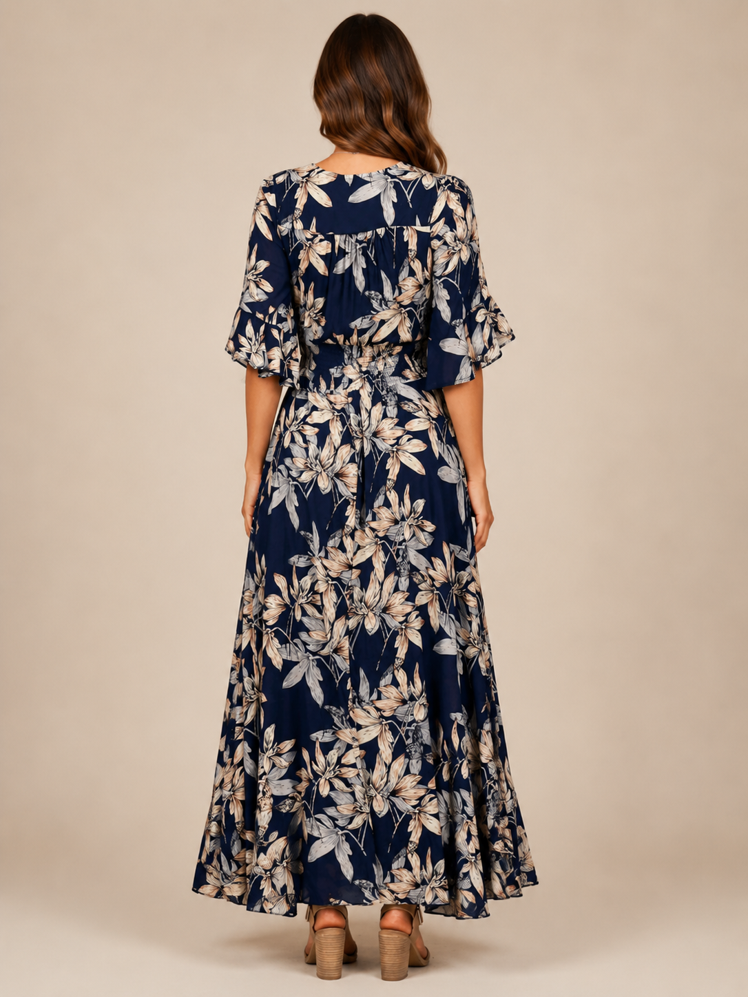 Emmeline™ - Floral Buttoned Maxi Dress