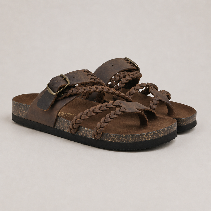 Hayleigh™ - Braided Comfort Cork Sandals