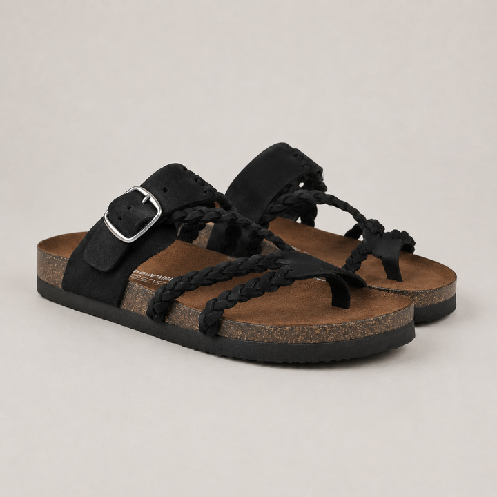Hayleigh™ - Braided Comfort Cork Sandals