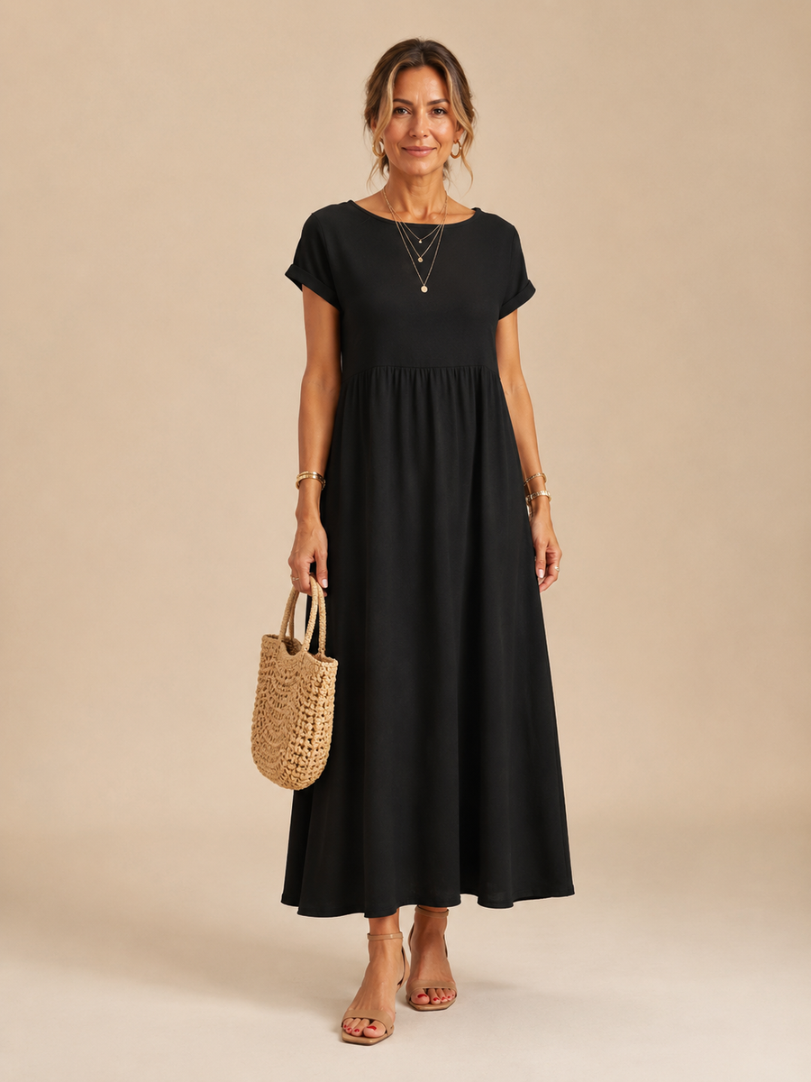 Eloise™ - Relaxed Cotton-Linen Maxi Dress