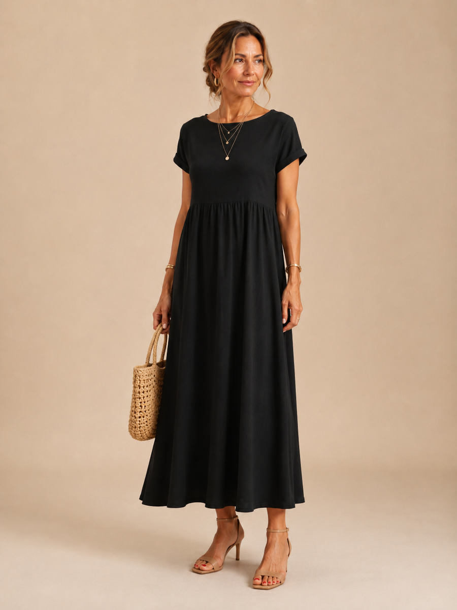 Eloise™ - Relaxed Cotton-Linen Maxi Dress