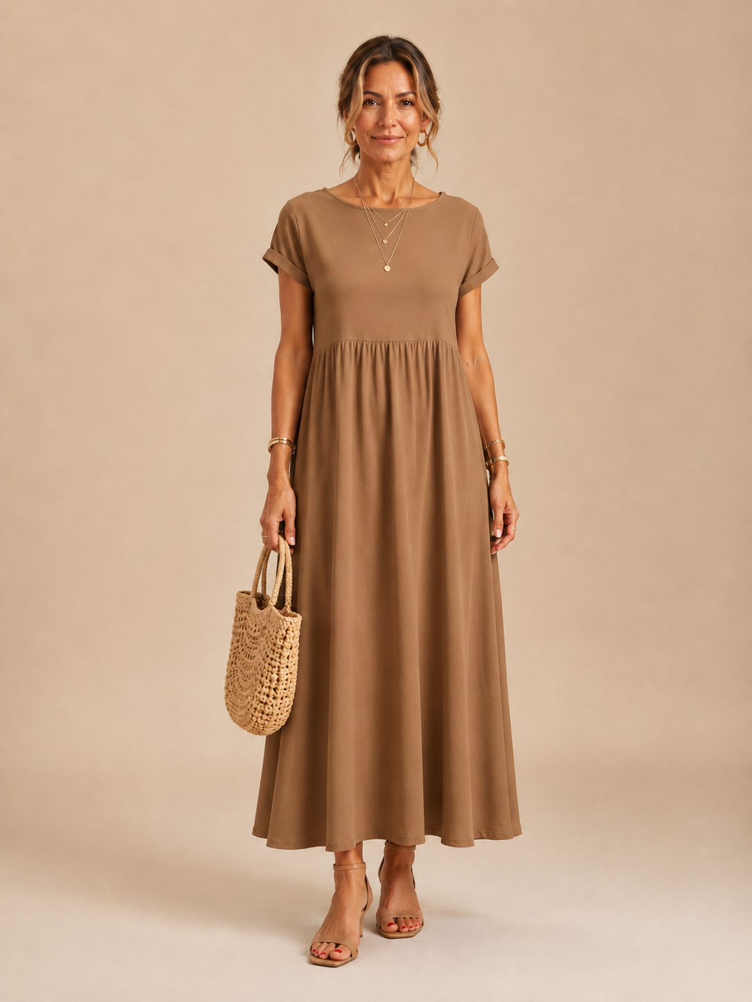Eloise™ - Relaxed Cotton-Linen Maxi Dress
