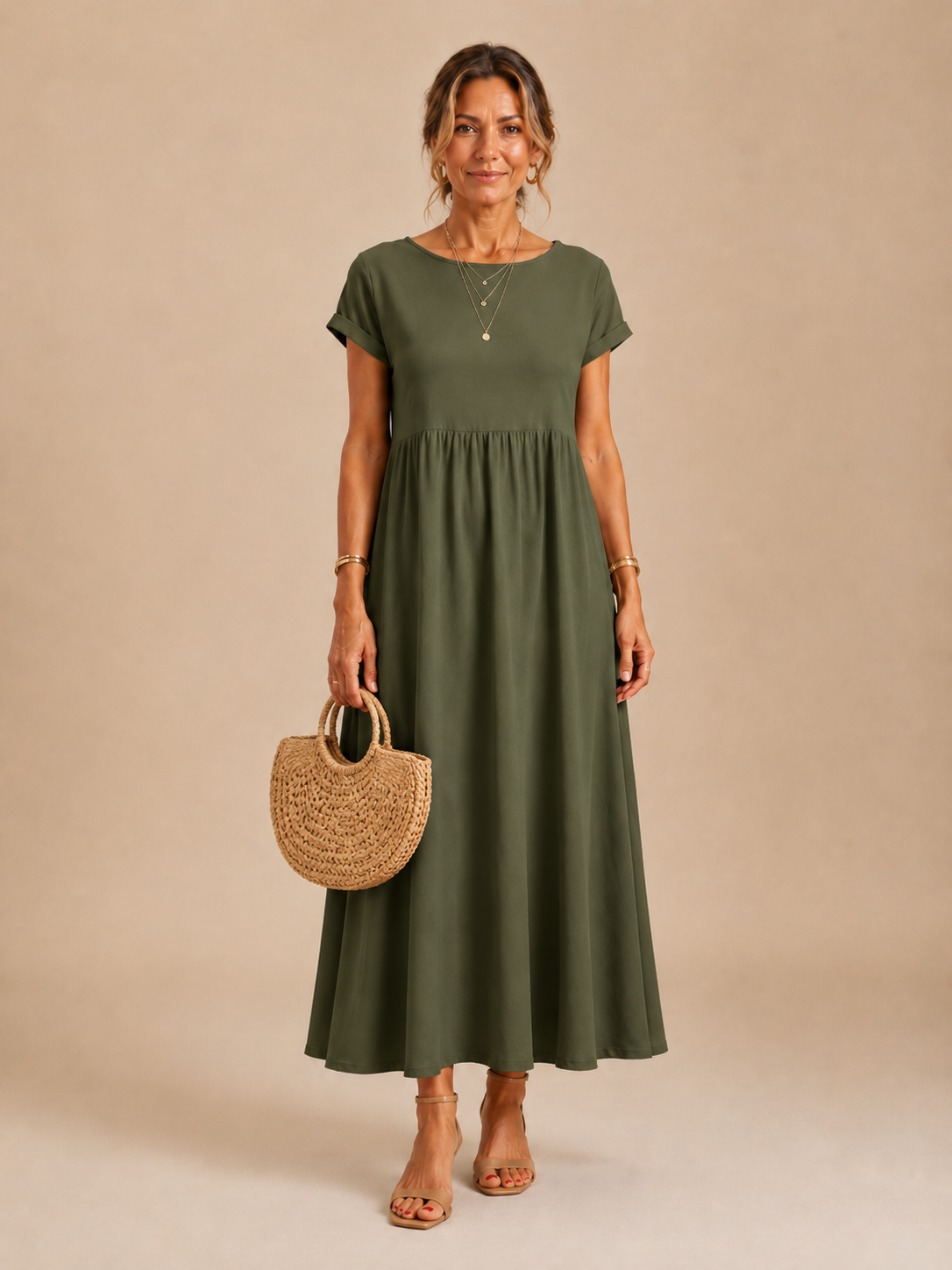 Eloise™ - Relaxed Cotton-Linen Maxi Dress