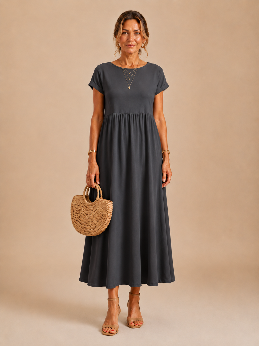 Eloise™ - Relaxed Cotton-Linen Maxi Dress