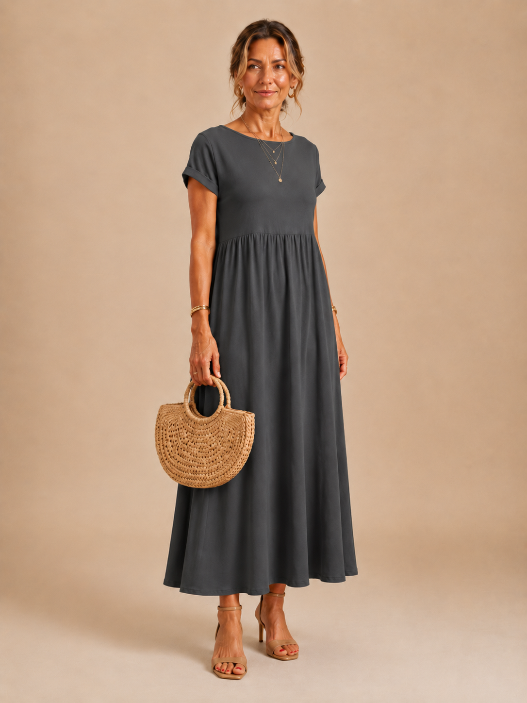 Eloise™ - Relaxed Cotton-Linen Maxi Dress
