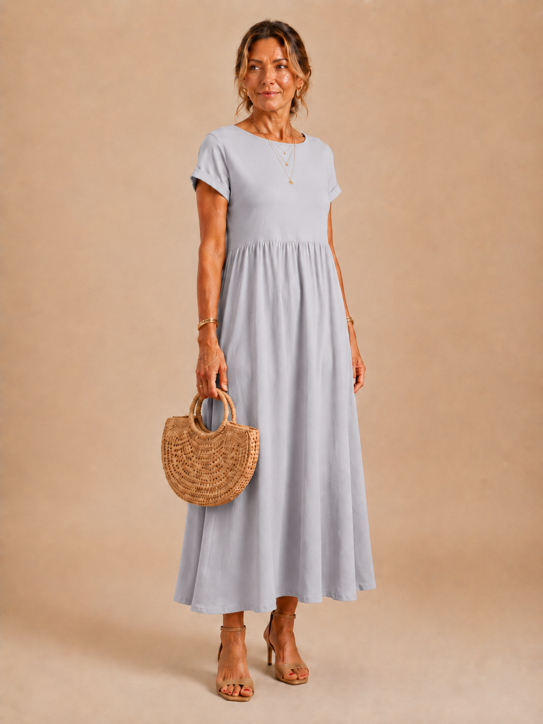 Eloise™ - Relaxed Cotton-Linen Maxi Dress