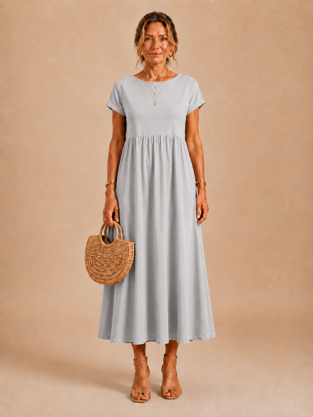 Eloise™ - Relaxed Cotton-Linen Maxi Dress