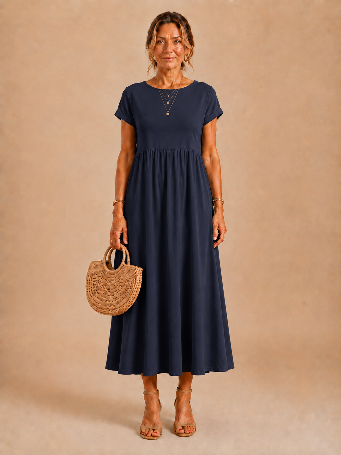 Eloise™ - Relaxed Cotton-Linen Maxi Dress