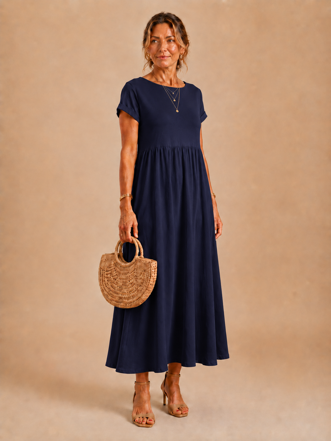 Eloise™ - Relaxed Cotton-Linen Maxi Dress