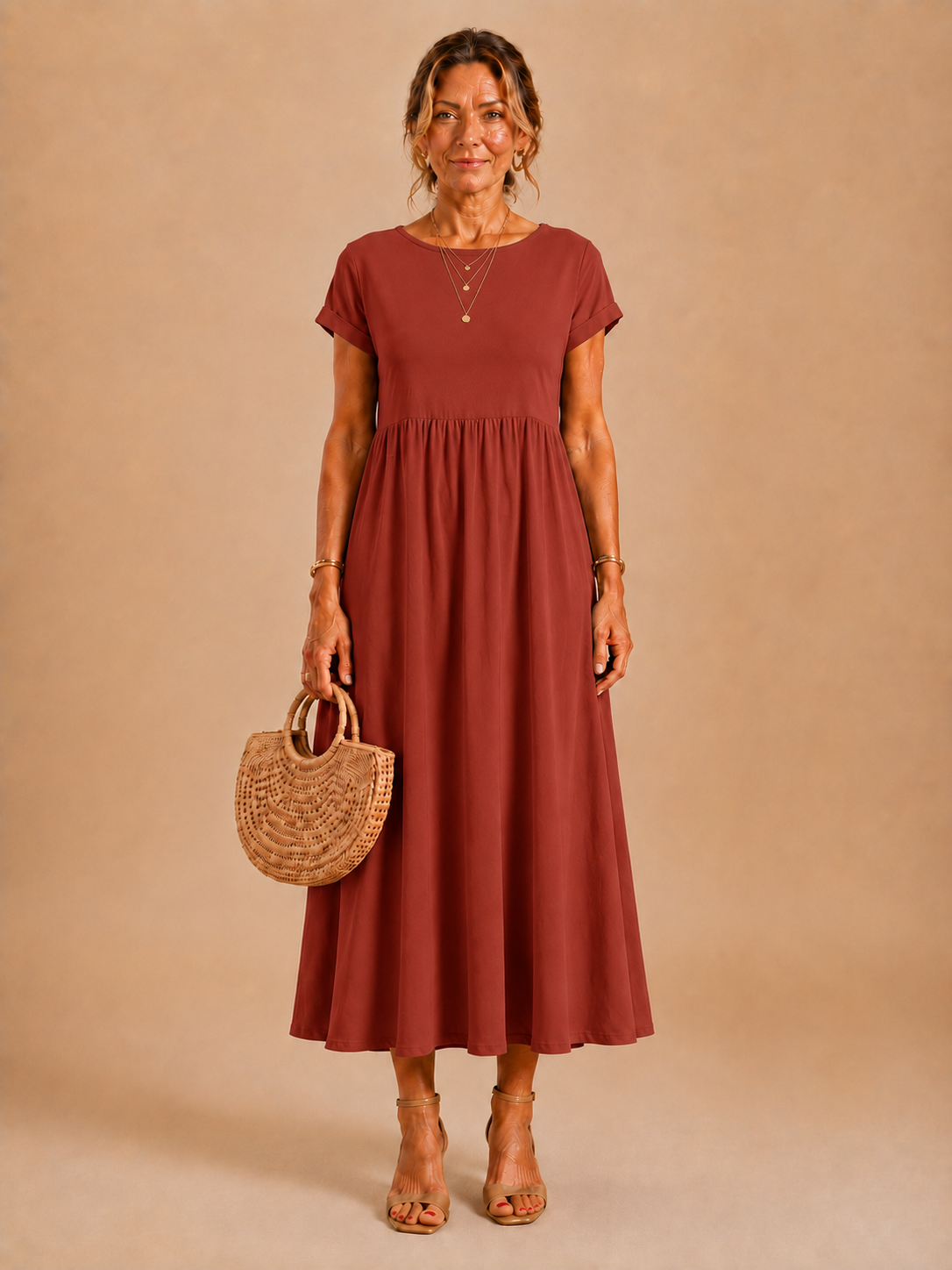 Eloise™ - Relaxed Cotton-Linen Maxi Dress