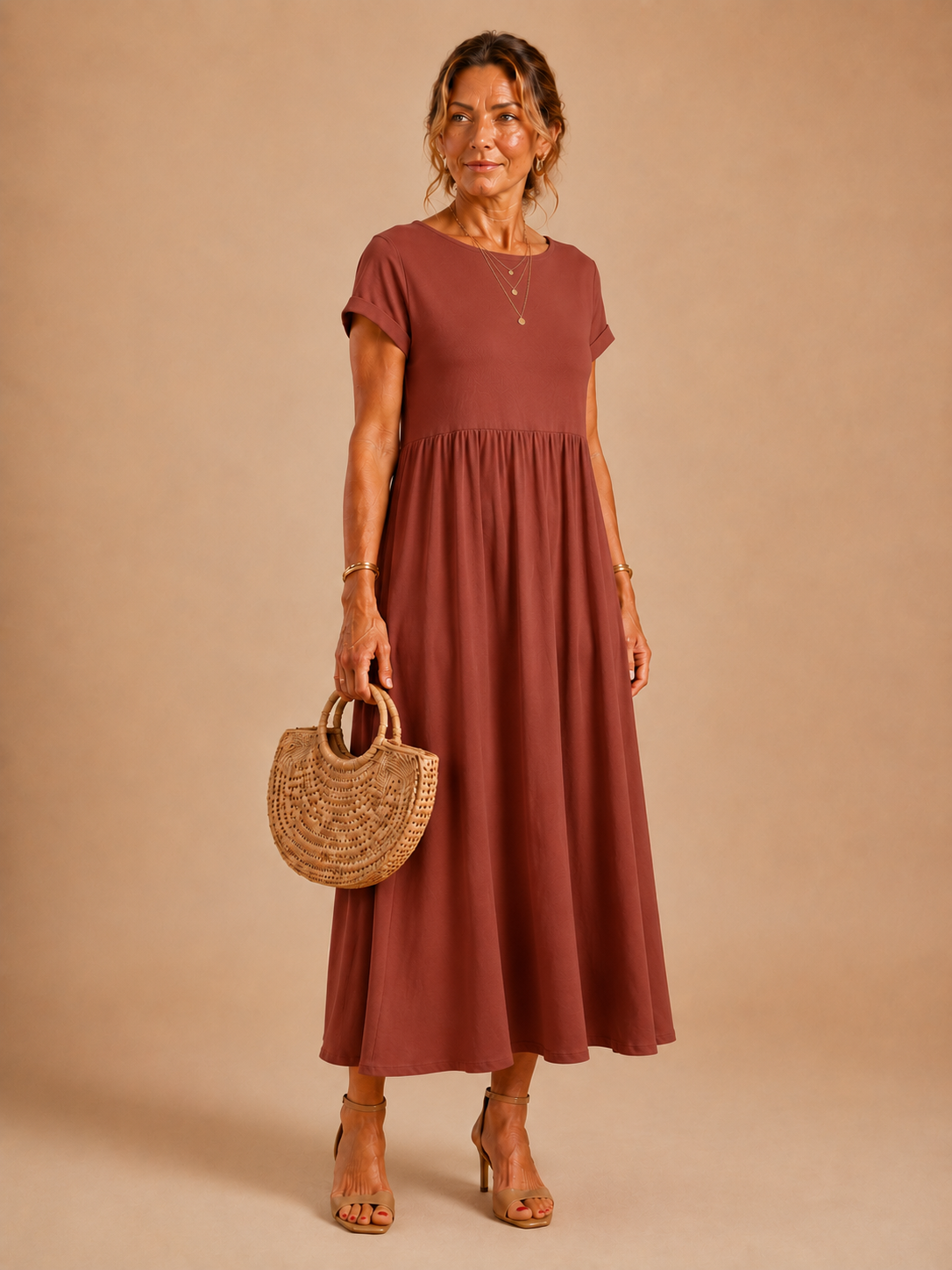 Eloise™ - Relaxed Cotton-Linen Maxi Dress