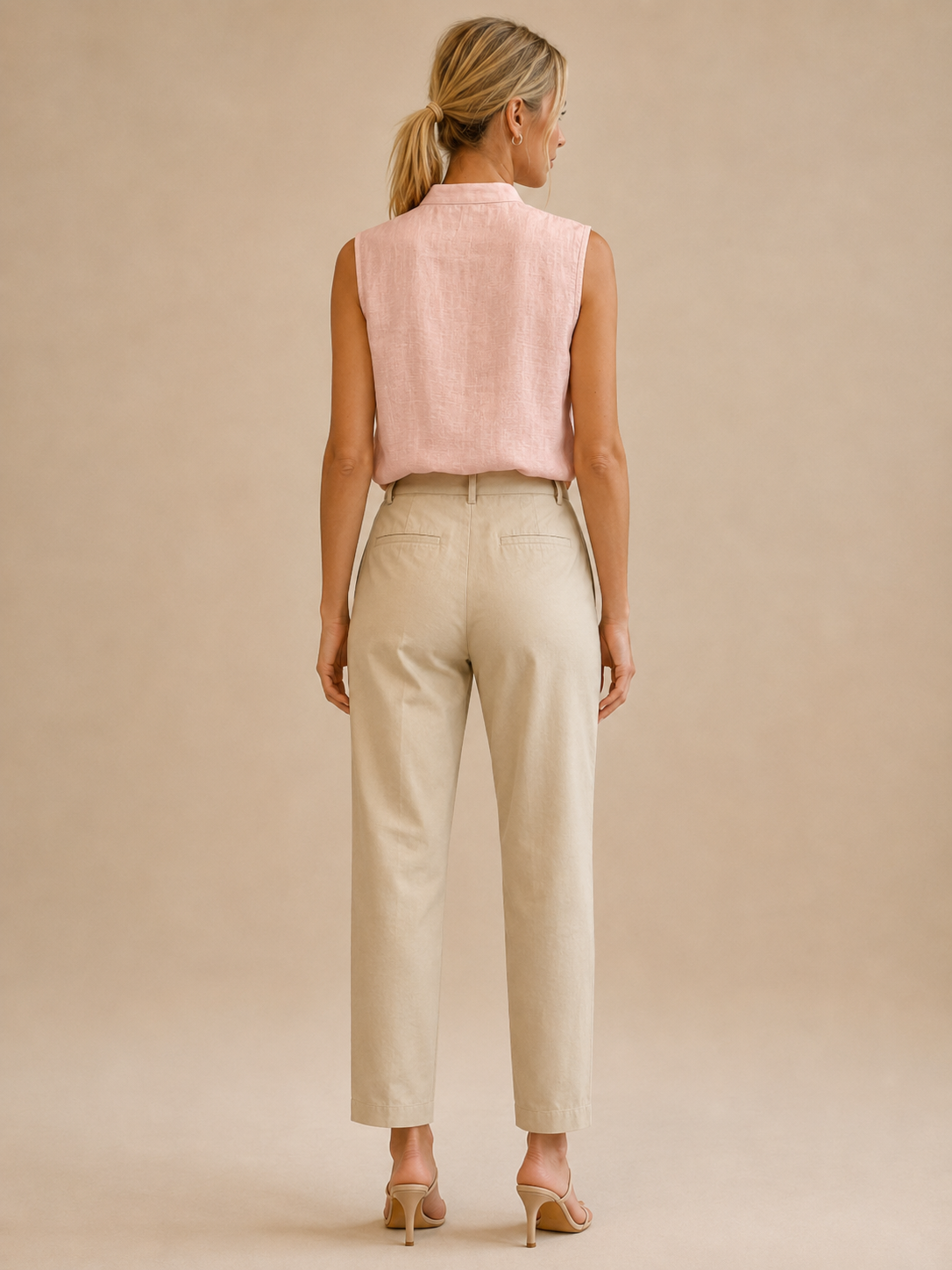 Tahlia™ - Sleeveless Collared Button Top