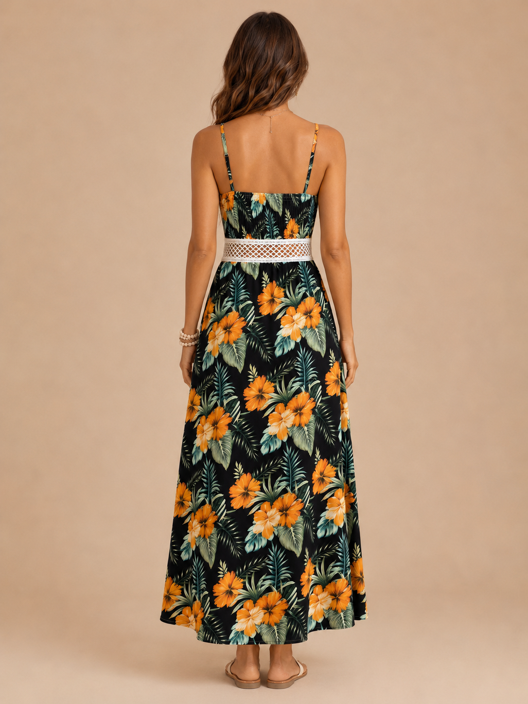 Adeline™ - Floral High-Low Maxi Dress