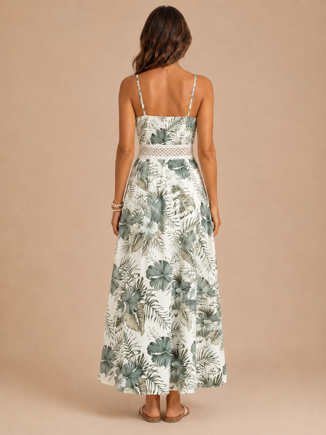 Adeline™ - Floral High-Low Maxi Dress