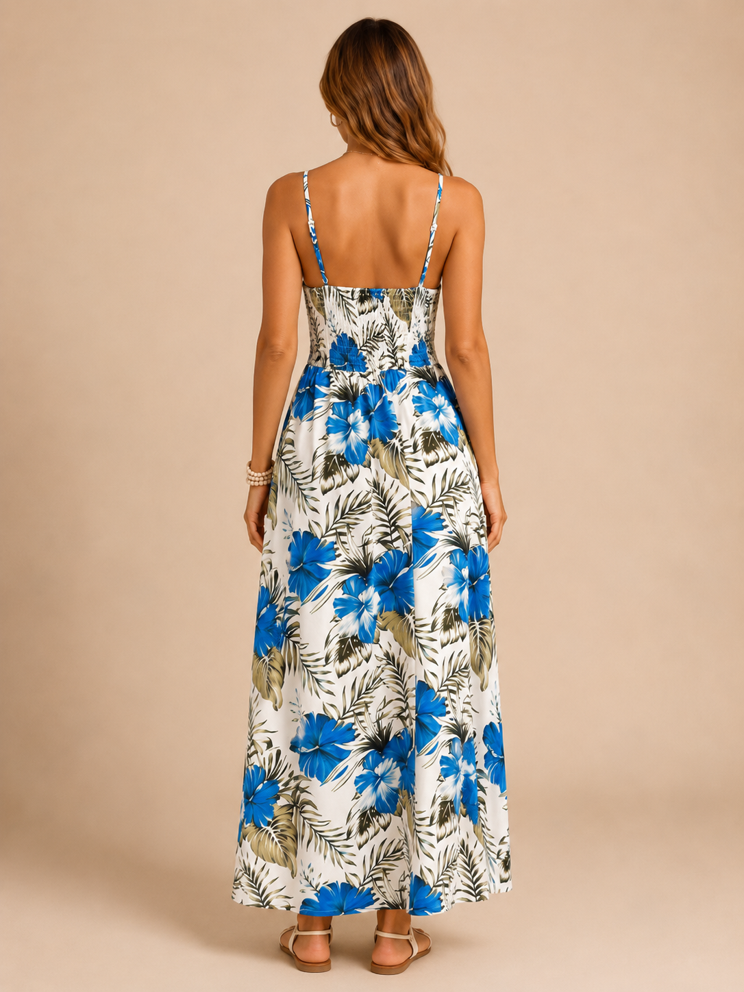 Adeline™ - Floral High-Low Maxi Dress