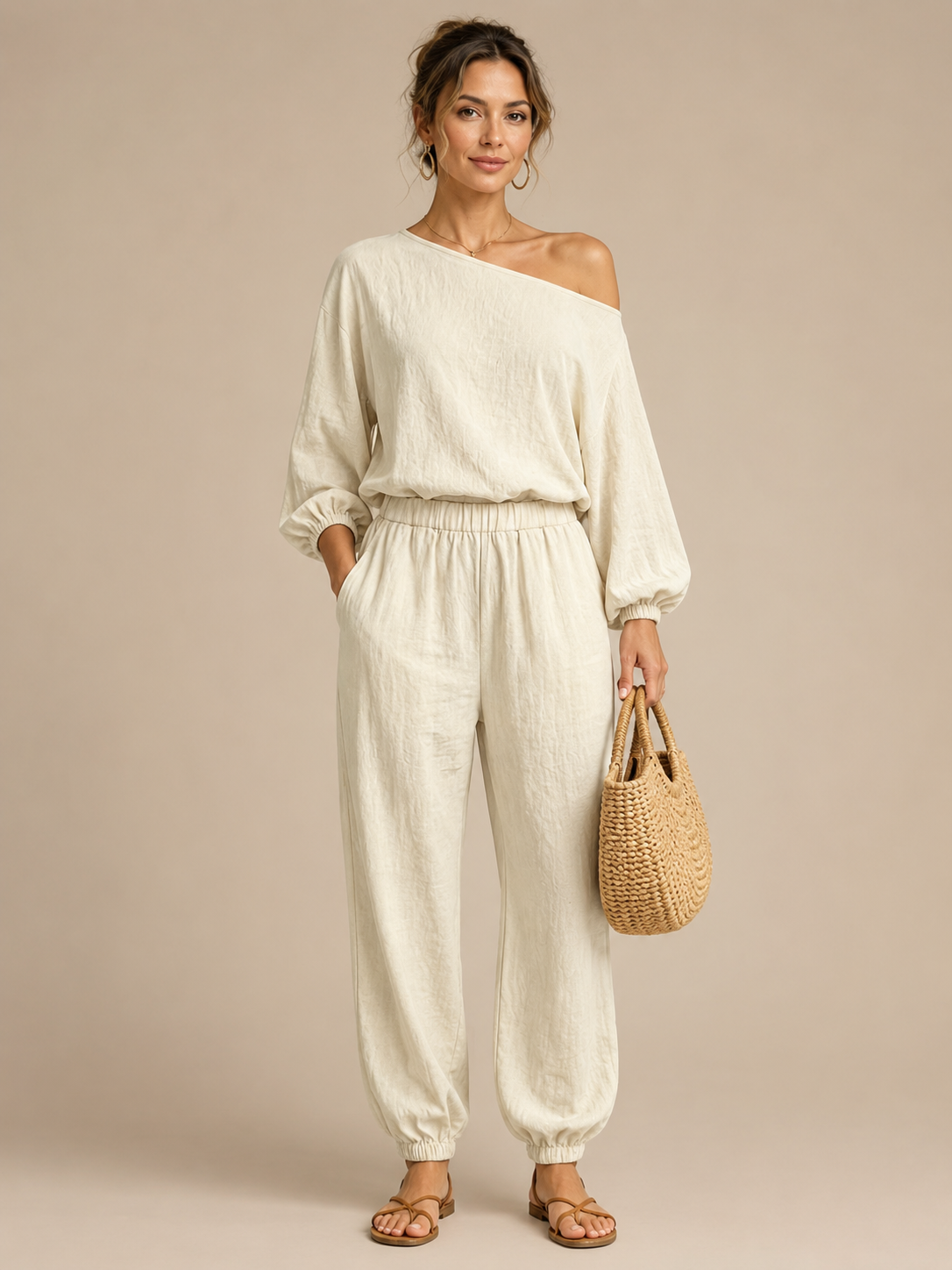 Valentina™ - Off-Shoulder Wide-Leg Two-Piece Set
