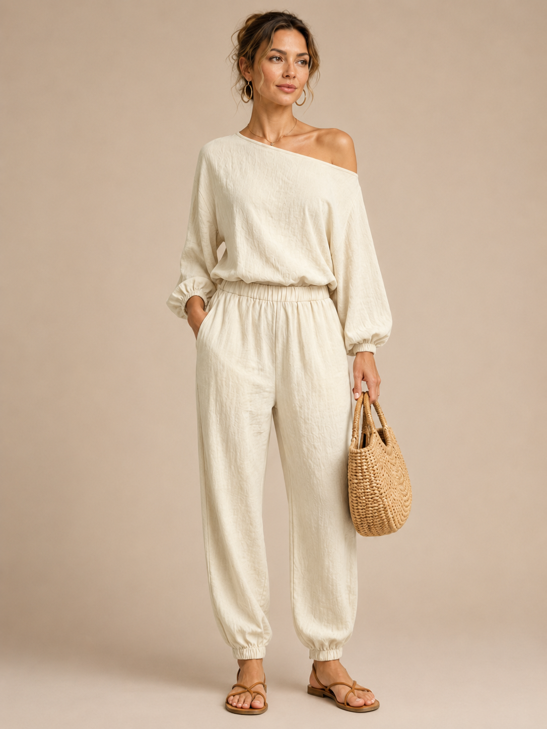 Valentina™ - Off-Shoulder Wide-Leg Two-Piece Set