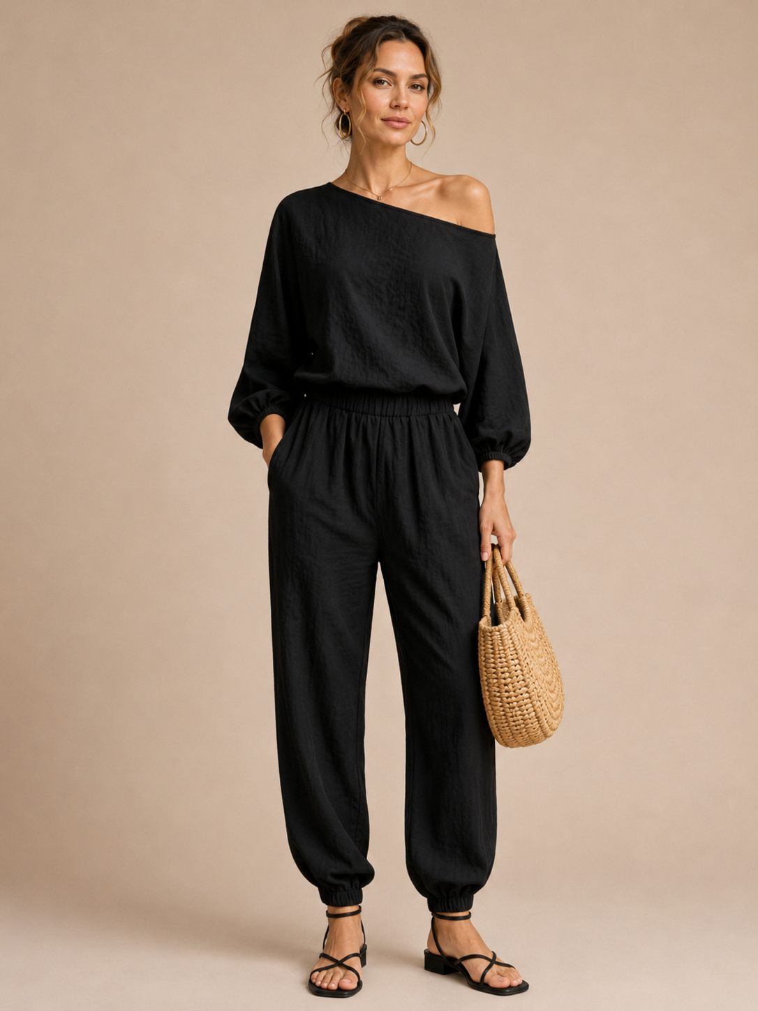 Valentina™ - Off-Shoulder Wide-Leg Two-Piece Set