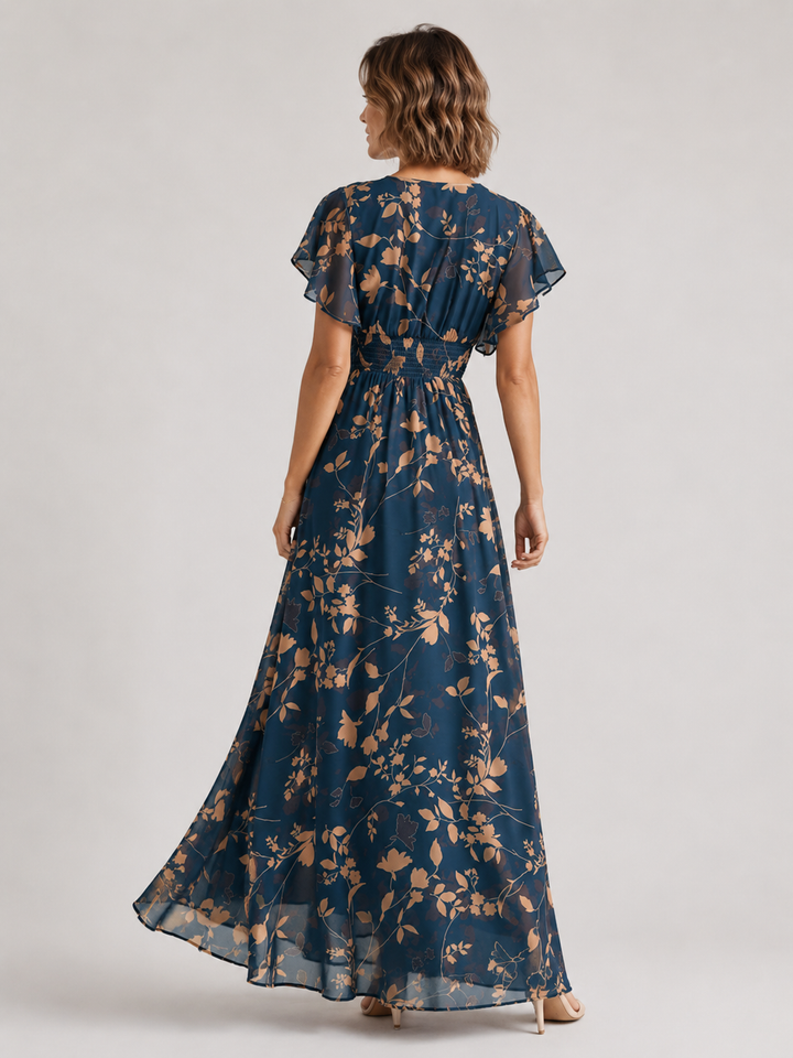 Sienna™ - Floral V-Neck Maxi Dress