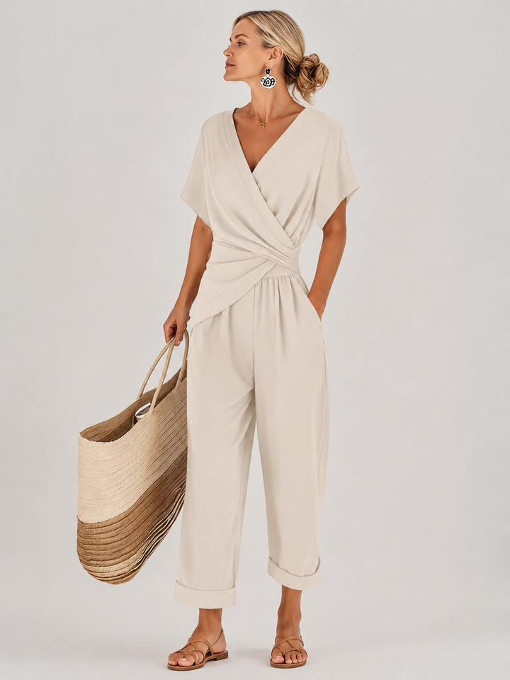 Aveline™ - Elegant Wrap Jumpsuit