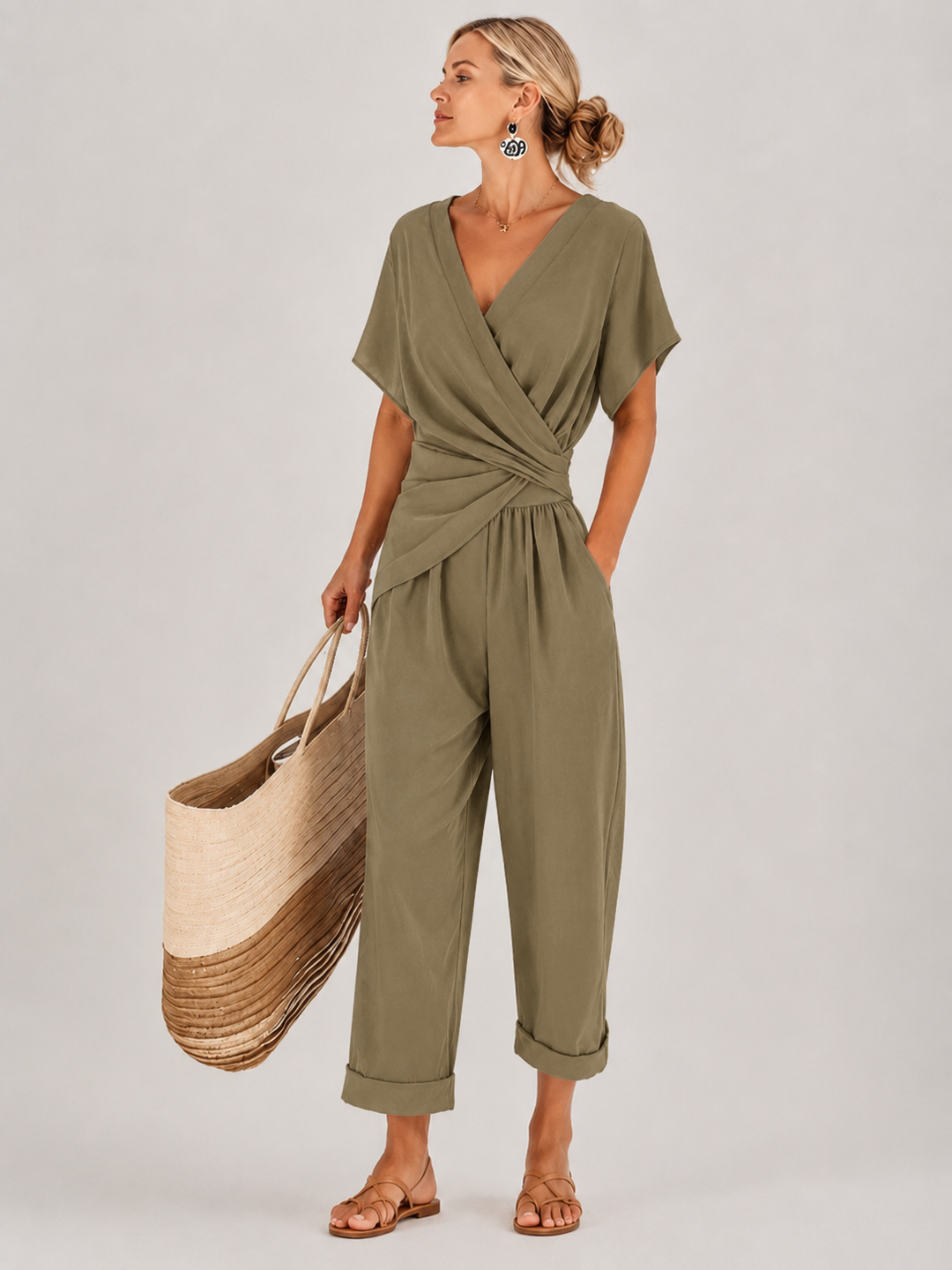 Aveline™ - Elegant Wrap Jumpsuit