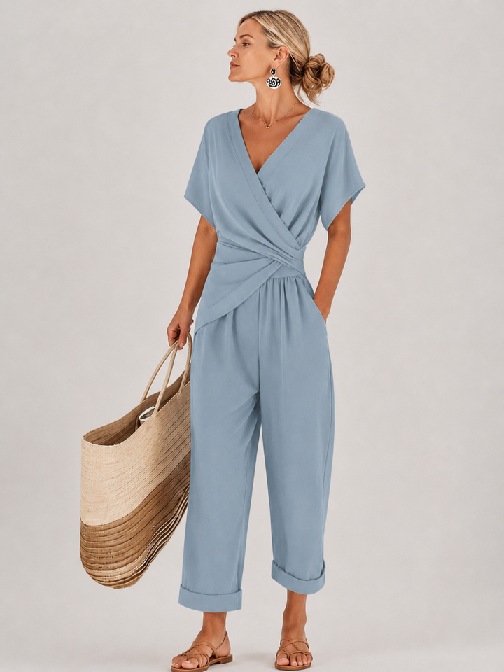 Aveline™ - Elegant Wrap Jumpsuit