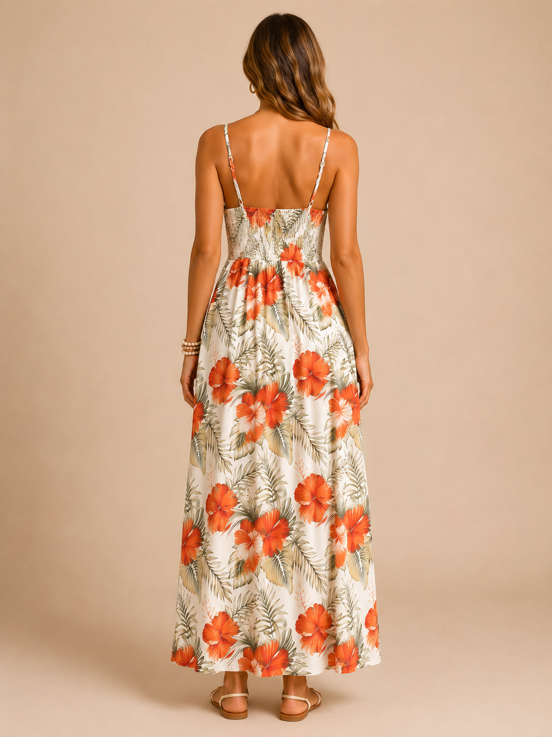 Adeline™ - Floral High-Low Maxi Dress