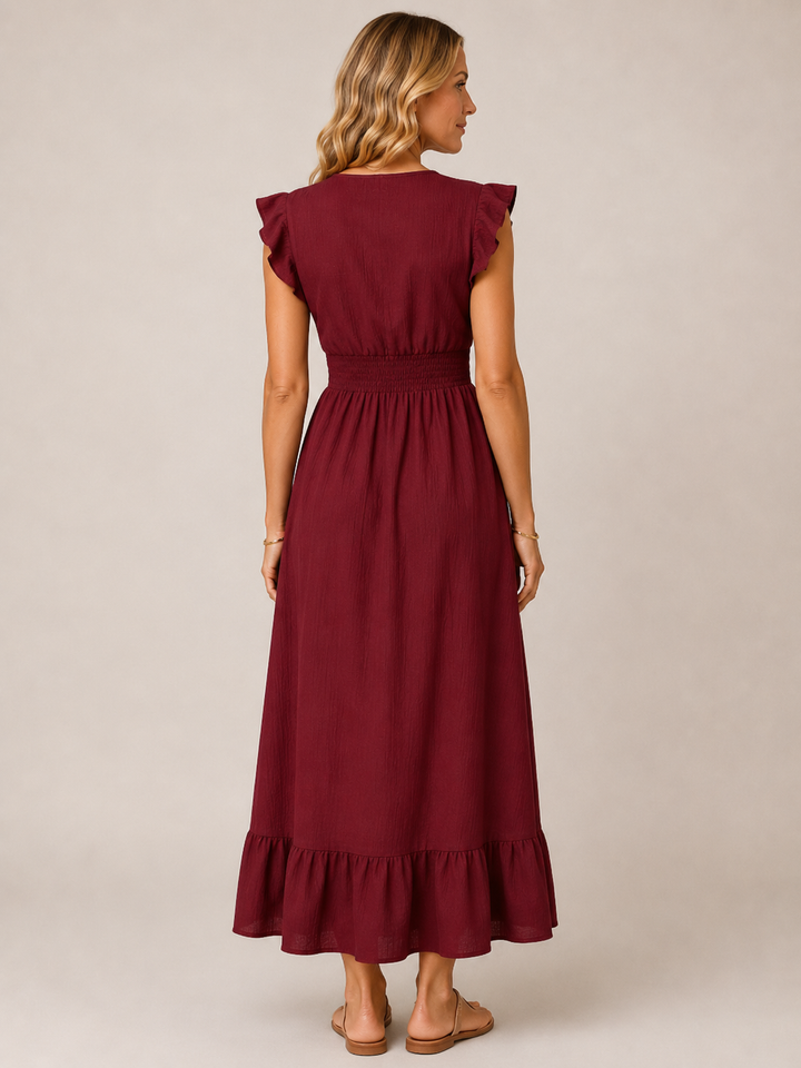Serena™ - Cinched Waist Maxi Dress